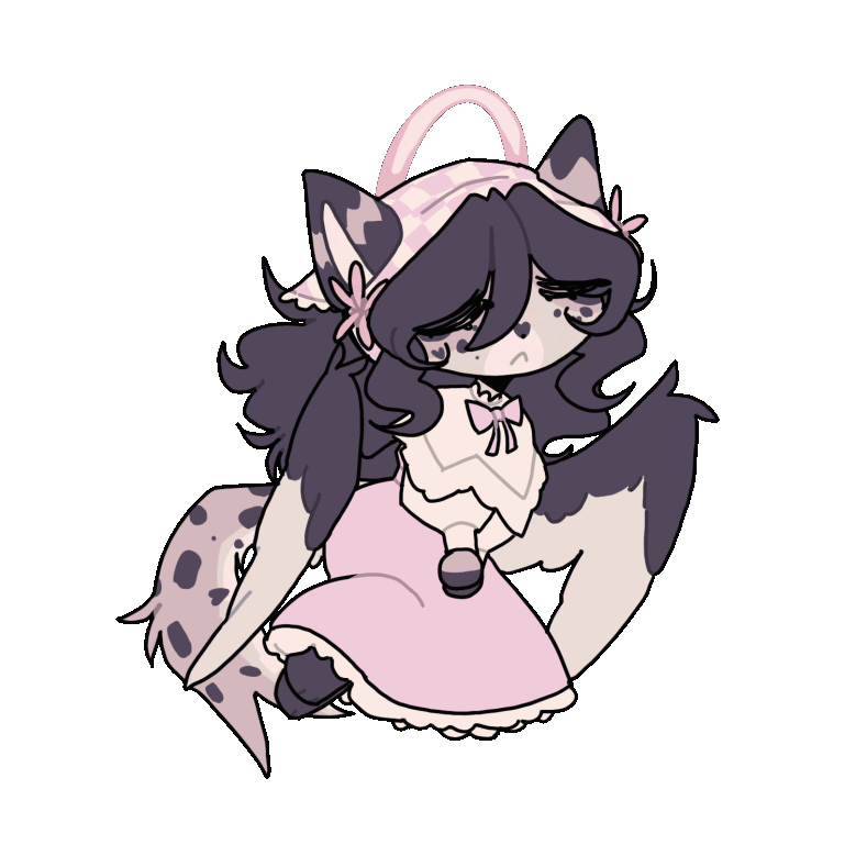 Chibi Wiggle GIF, $30 because it's a fullbody and because the patterns were difficult to keep consistent